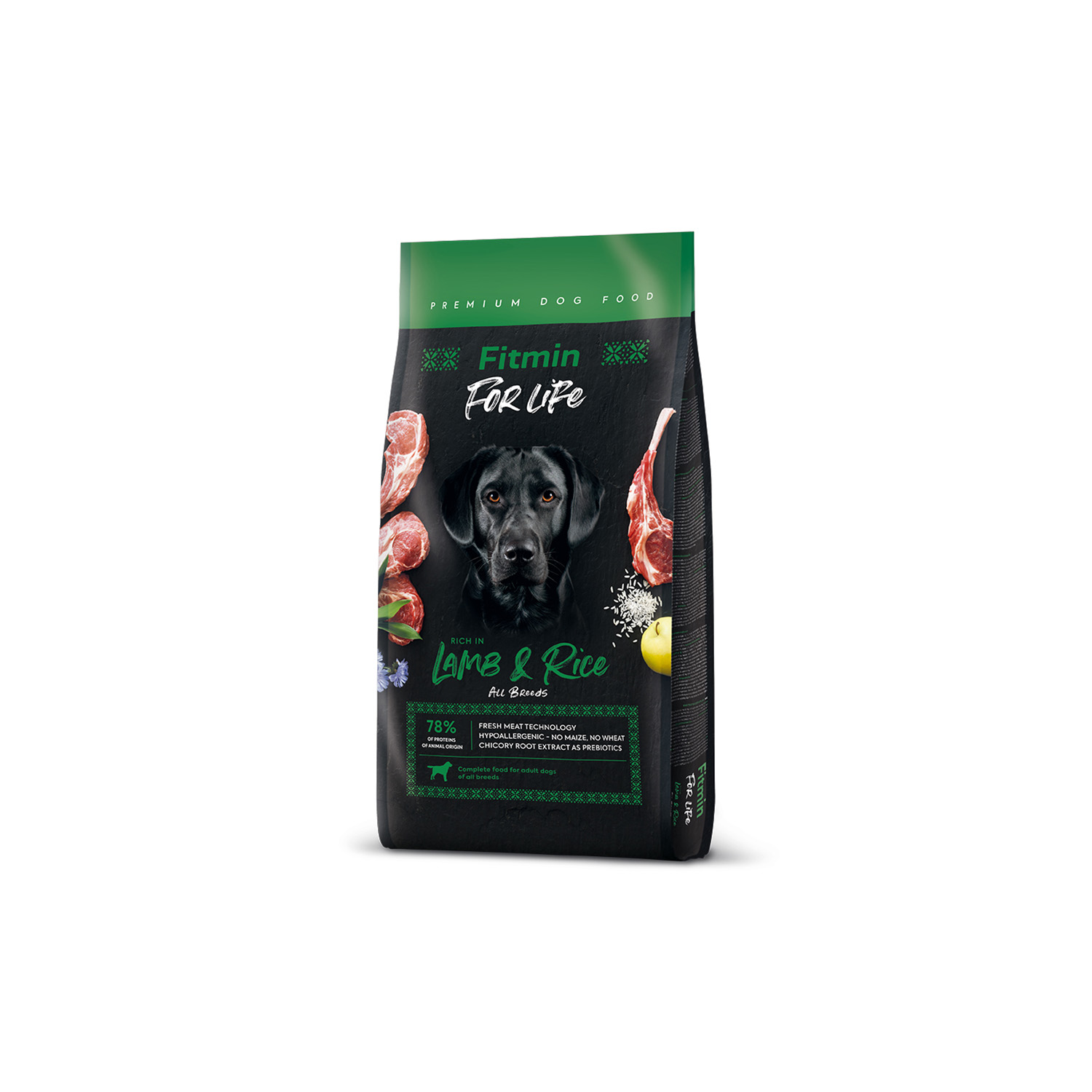 FİTMİN DOG FOR LİFE LAMB & RİCE 12 KG