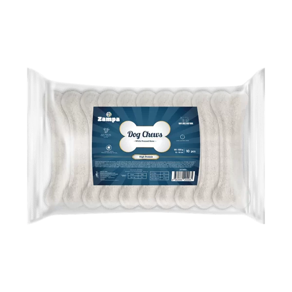 BEYAZ PRESS KEMİK KÖPEK  ÖDÜLÜ 10'LU 85-90 GR