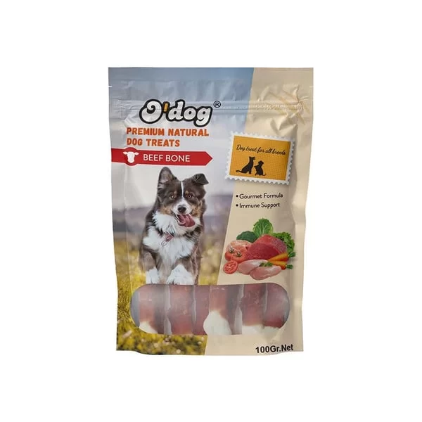 O DOG DANA ETLİ SARGILI KEMİK KÖPEK ÖDÜLÜ 100 GR 10 LU