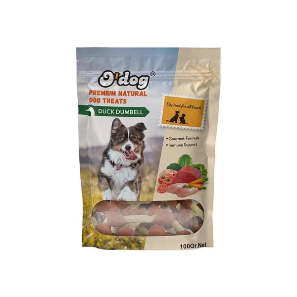 O DOG ÖRDEK ETLİ DUMBELL KÖPEK ÖDÜLÜ 100 GR 10 LU