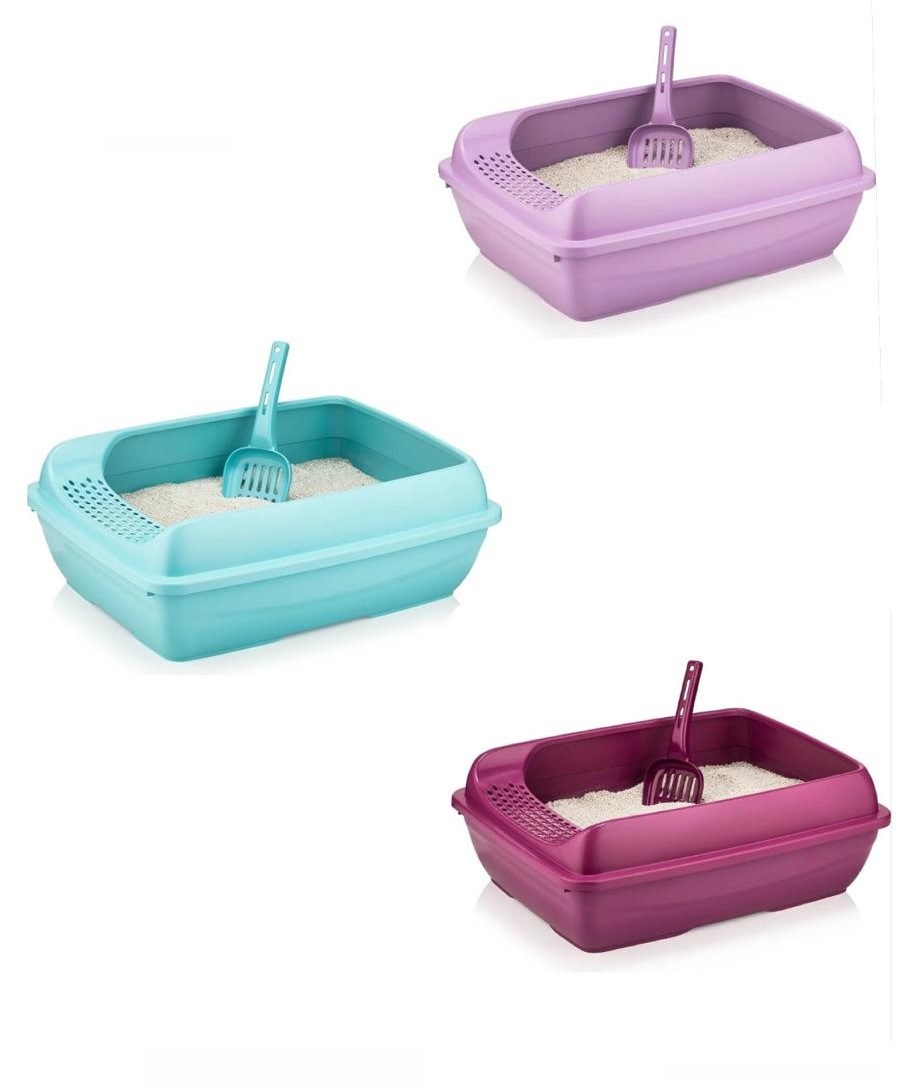 AÇIK KEDİ TUVALET ELEKLİ 50X38X18