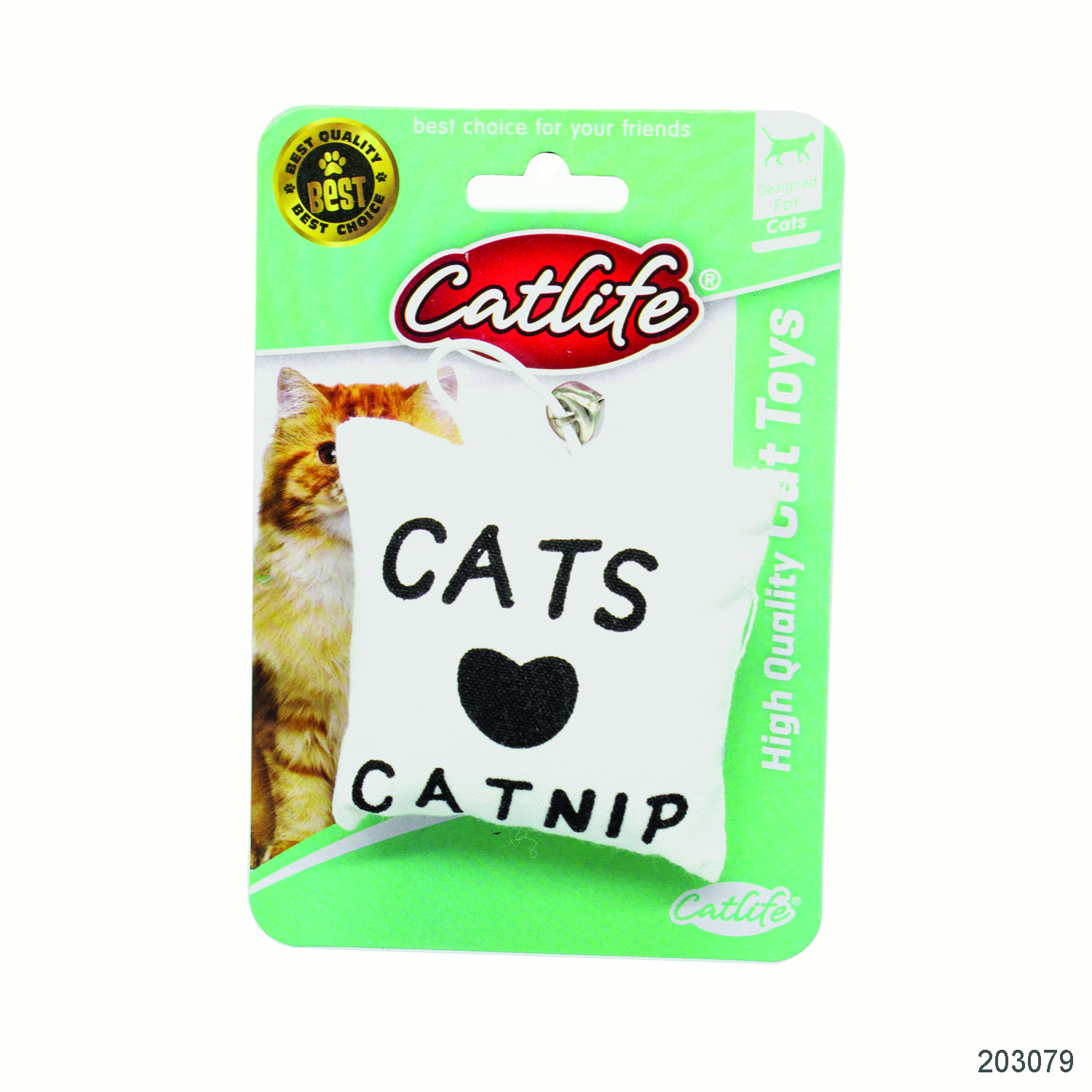 CATLİFE KEDİLER İÇİN CATNİP YASTIK OYUNCAK ZİLLİ