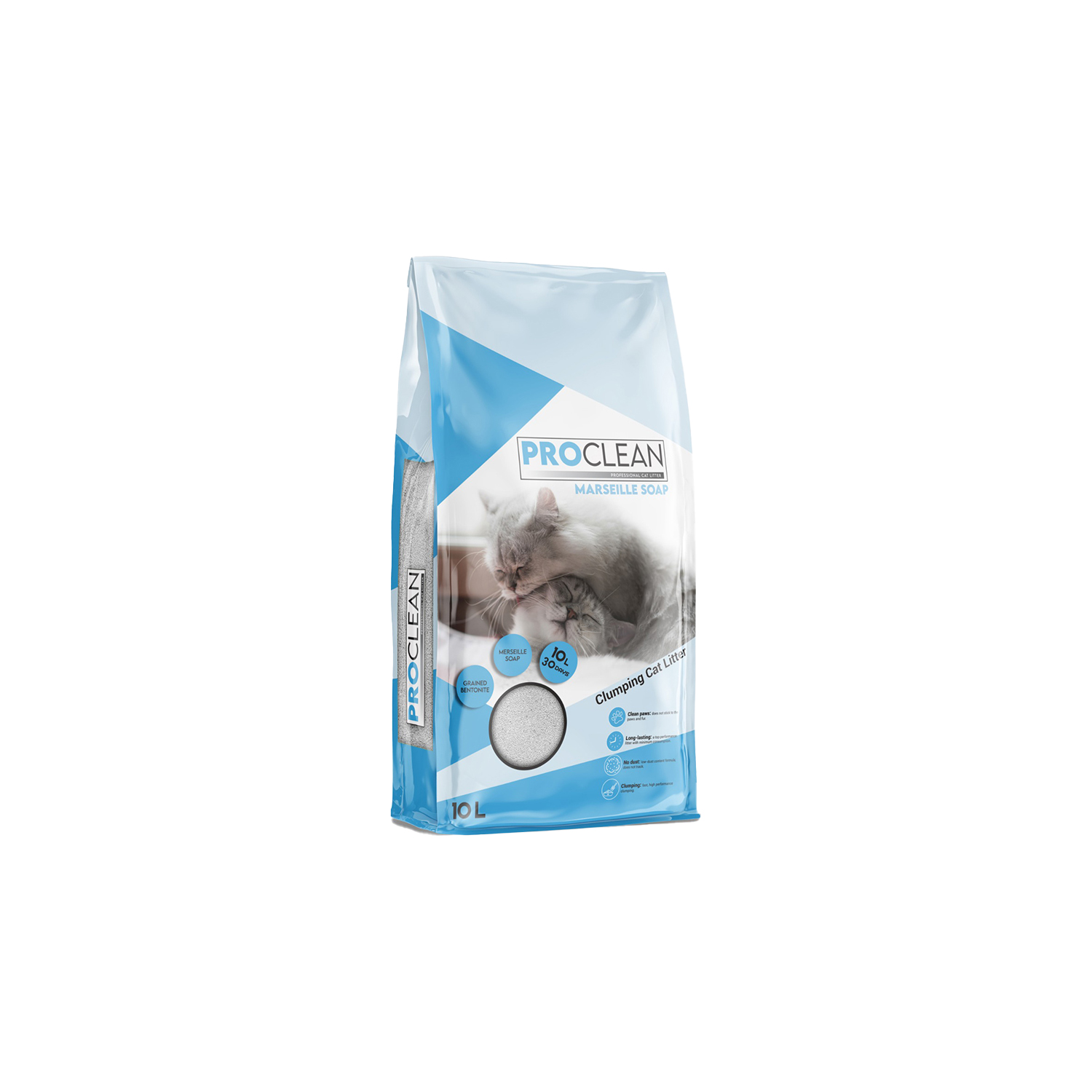PROCLEAN MARSEİLLE SOAP KALIN  KEDİ KUMU 10 LT.