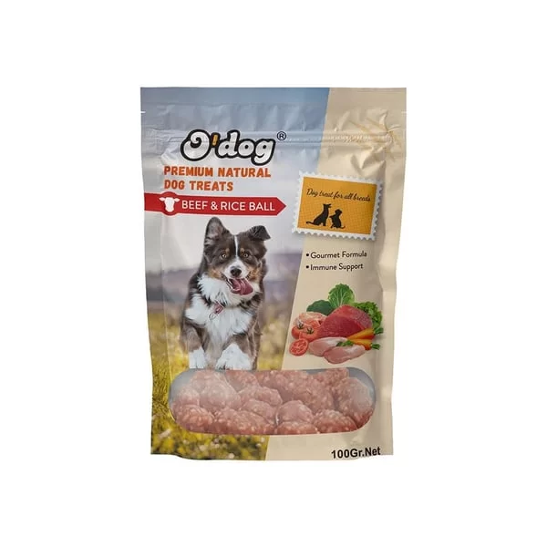 O DOG DANA ETLİ LEZZET TOPLARI KÖPEK ÖDÜLÜ 100 GR 10 LU