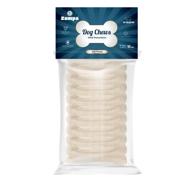 BEYAZ PRESS KEMİK KÖPEK ÖDÜLÜ 10'LU 10-12 GR