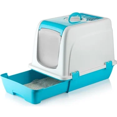 KAPALI KEDİ TUVALETİ ORTA ÇEKMECELİ 57X40X47