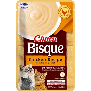 CİAO CHURU BİSQUE TAVUKLU KEDİ ÖDÜL KREMASI 40 GR*12