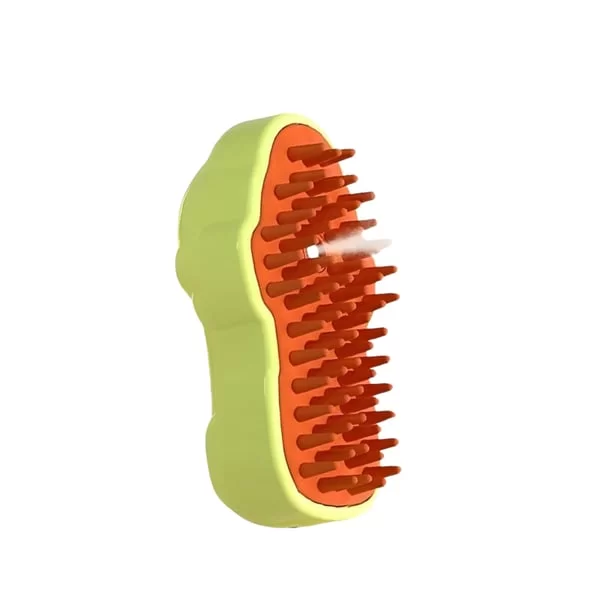 ZAMPA KÖPEK PATİSİ TASARIMLI BUHARLI KEDİ TARAĞI, BEYAZ, YEŞİL