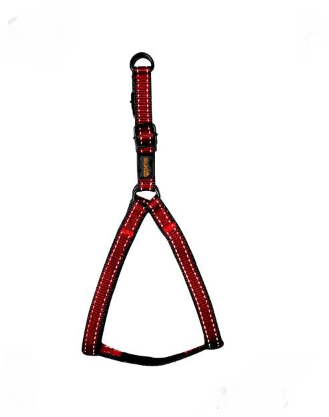 PETEX REFLEKTÖRLÜ KELEBEK TASMA KIRMIZI SİYAH - M