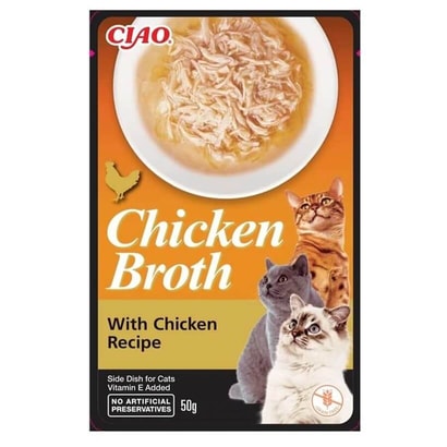 CİAO CHİCKEN CHURU BROTH TAVUK SULU VE TAVUKLU KEDİ ÇORBASI 50 GR*6