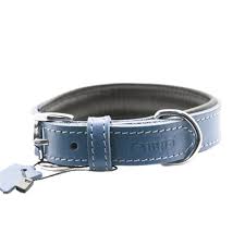 YUMUŞAK DOKULU GERÇEK DERİ TRİBECA KÖPEK BOYUN TASMASI 2X42 CM LACİVERT