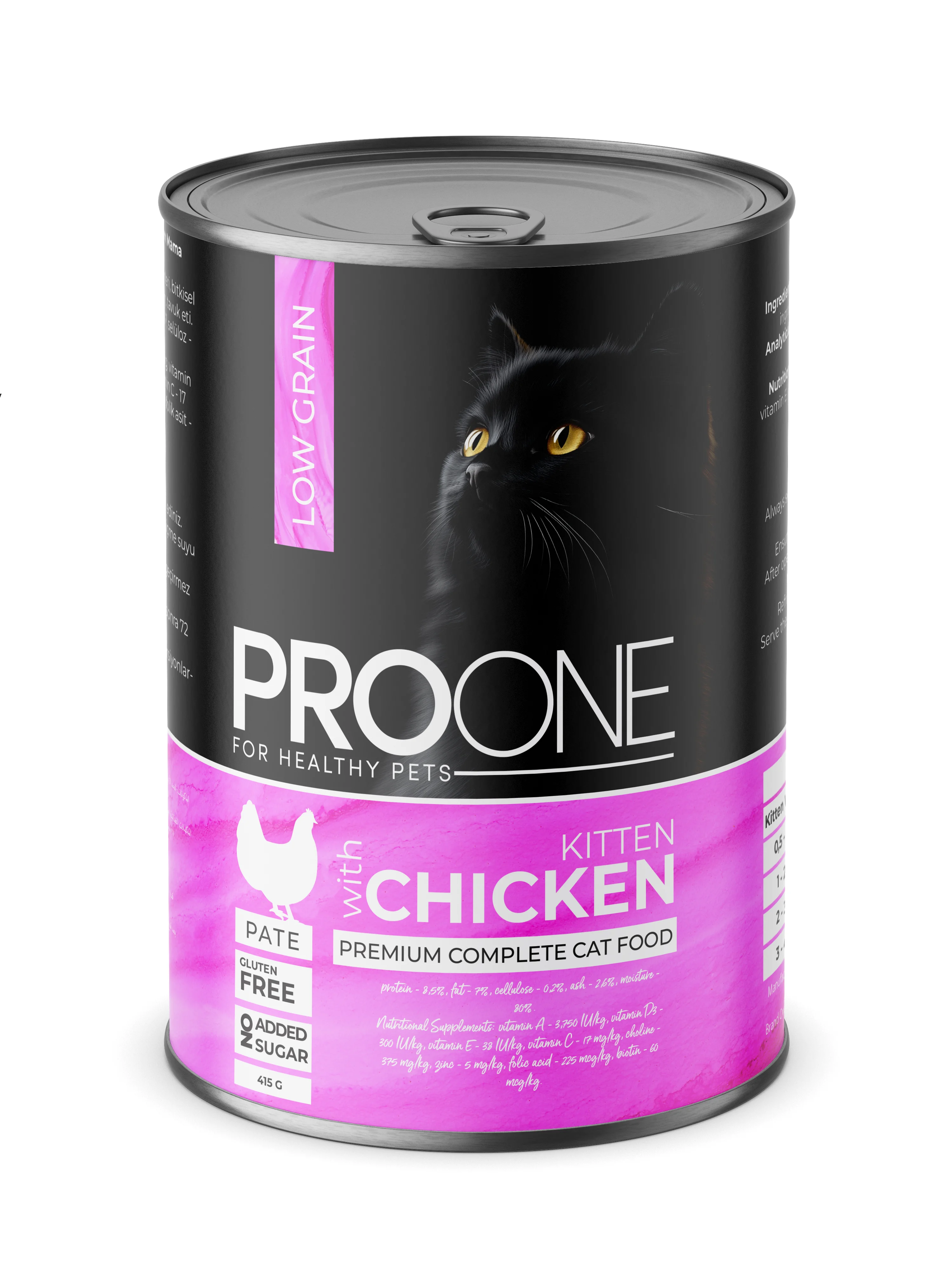 PROONE KITTEN CHICKEN KEDİ KONSERVESİ 415 GR*24