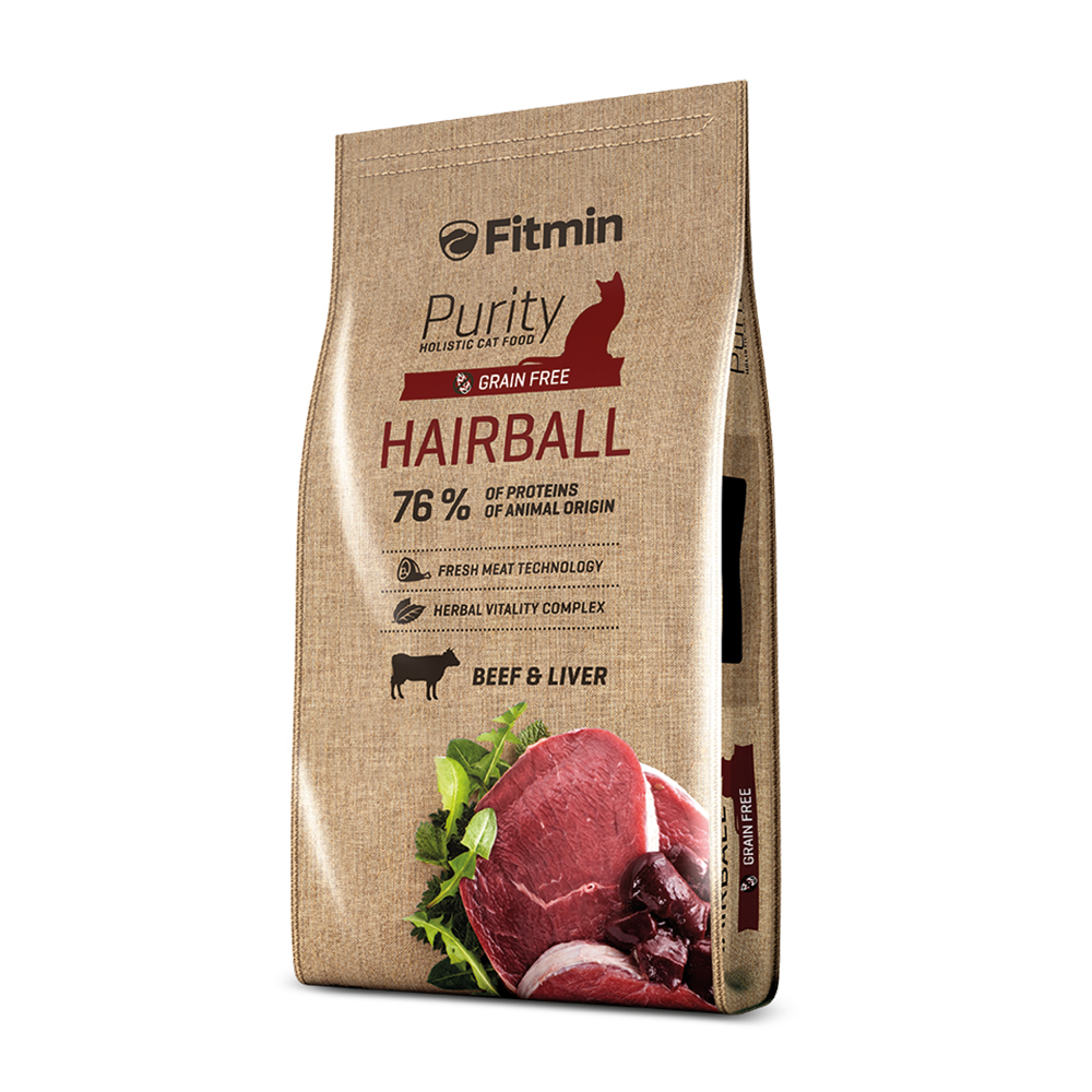 FİTMİN PURİTY HAİRBALL TAZE SIĞIR ETLİ YETİŞKİN KEDİ MAMASI 1,5 KG