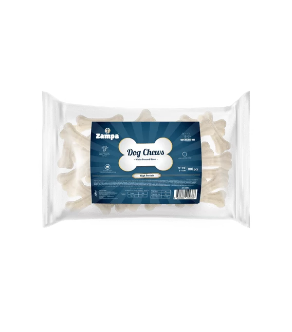 BEYAZ PRESS KEMİK KÖPEK ÖDÜLÜ 100'LÜ 10-12 GR