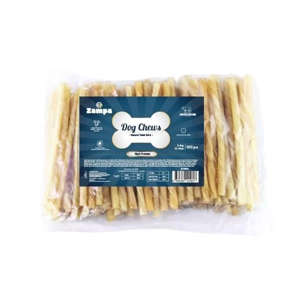 NATUREL BURGU ÇUBUK (STİCKS) KEMİK KÖPEK ÖDÜLÜ 100'LÜ 5 GR