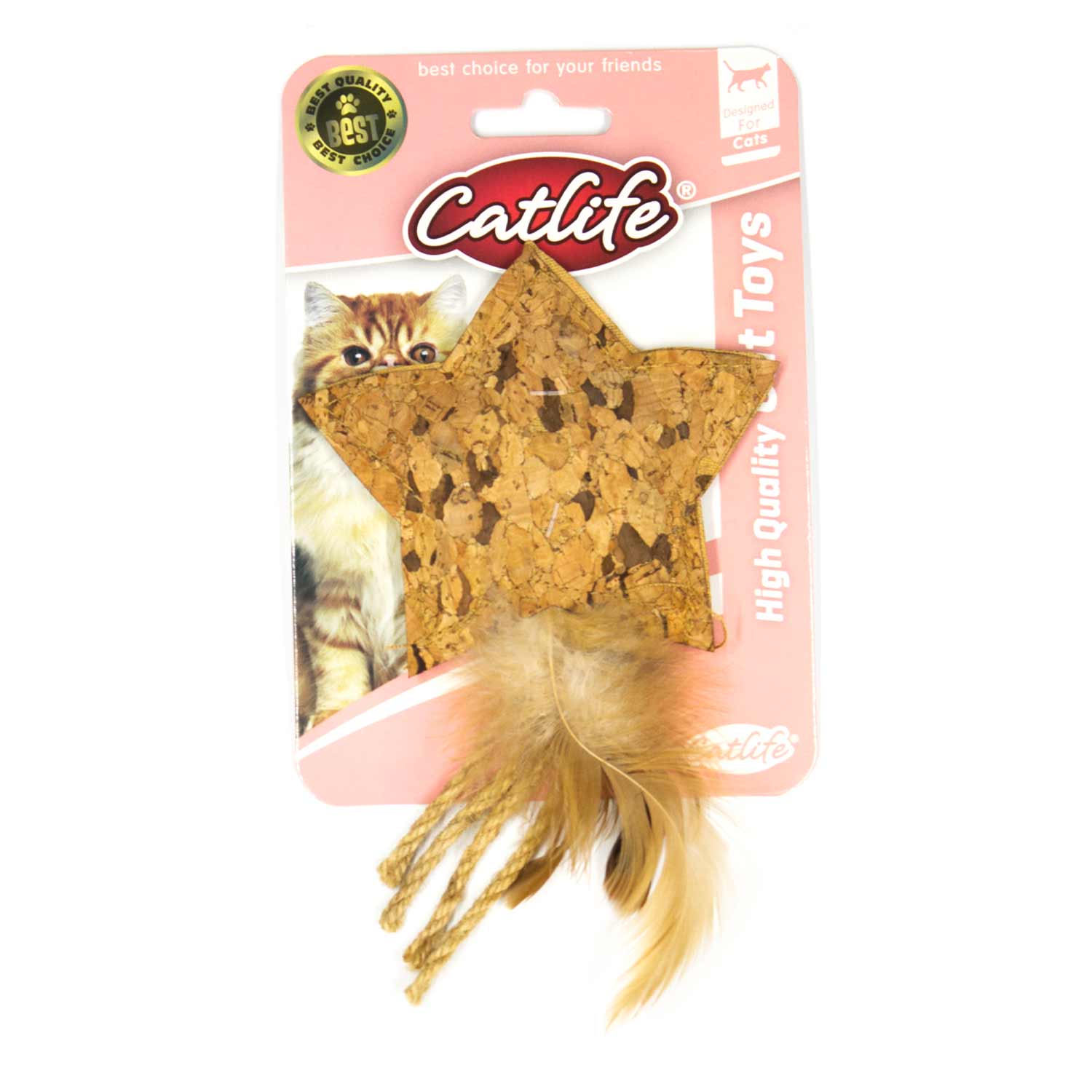 CATLİFE KEDİLERİ İÇİN YILDIZ ŞEKİLLİ NATUREL OYUNCAK