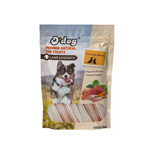 O DOG KUZULU SANDVİÇ KÖPEK ÖDÜLÜ 100 GR 10 LU