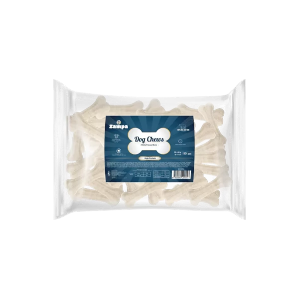 BEYAZ PRESS KEMİK KÖPEK ÖDÜLÜ 50'Lİ 30-40 GR
