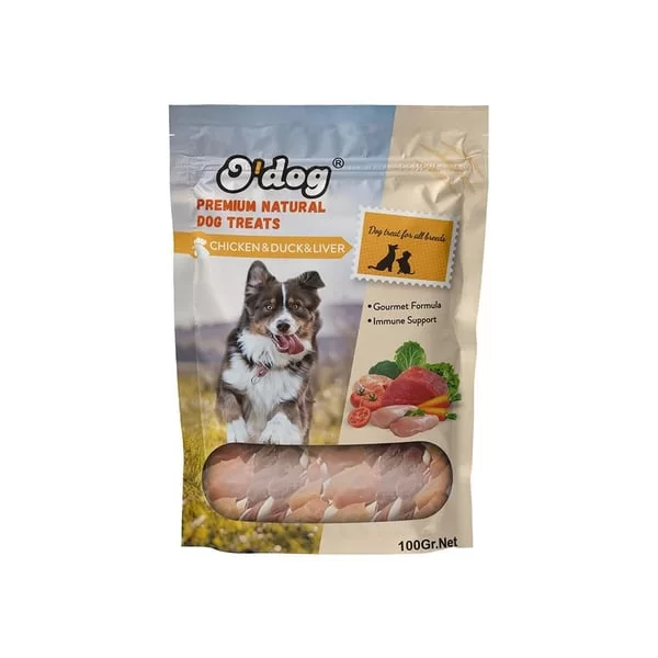 O DOG TAVUK, ÖRDEK, CİĞERLİ ÇUBUK KÖPEK ÖDÜLÜ 100 GR 10 LU
